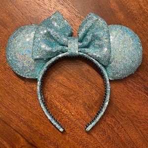 Blue sequin Disney ears Small shop magic made co